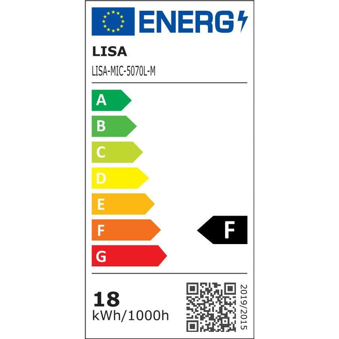 LED дзеркало для ванної кімнати LISA 70x50 см з підсвічуванням, сенсорне регулювання, антизапар, 3 кольори світла