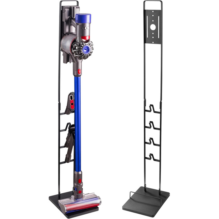 RICOO Vacuum Cleaner Stand Charging Station for Dyson - Compatible with Dyson Cordless Handheld Vacuums V6 V7 V8 V10 V11 - Vacuum Cleaner Holder SH502, 29x22x127 cm, Black Vacuum Cleaner Stand Sh502