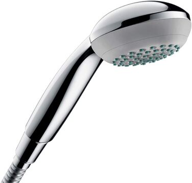hansgrohe Crometta 85 - Showerhead, Hand Shower with Showerhead, Showerhead with Anti-Limescale Function, Chrome, 28563000 (1 Spray Pattern)