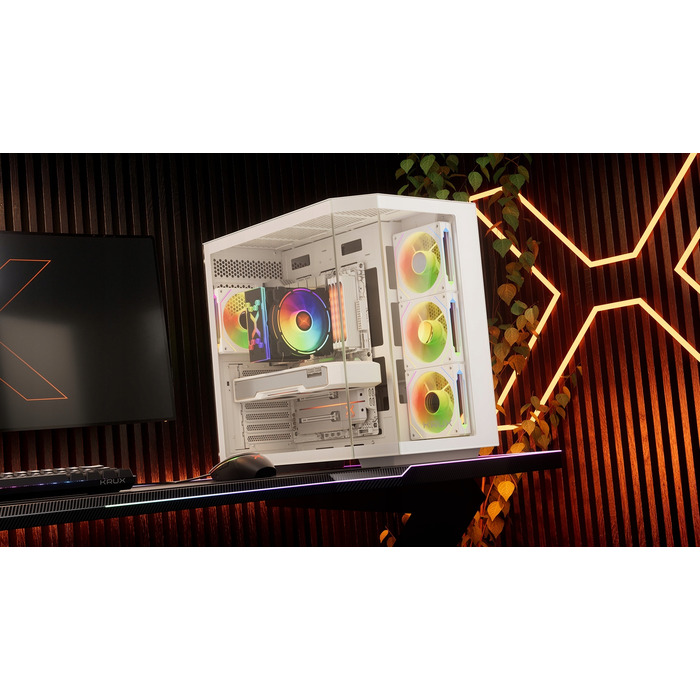 Корпус ATX KRUX Empero White, 4 вентилятори 120мм ARGB, тип 