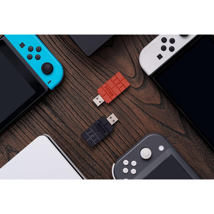 Бездротовий Bluetooth адаптер 8BitDo USB Wireless Adapter 2 для Windows 10, Switch, Android, Raspberry Pi, PS4/PS5, Xbox Series