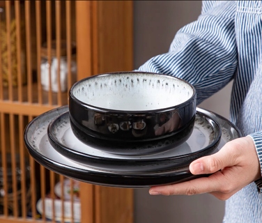 Обідній набір MALACASA: сучасний сервіз із кераміки на 6 осіб (18 предметів)