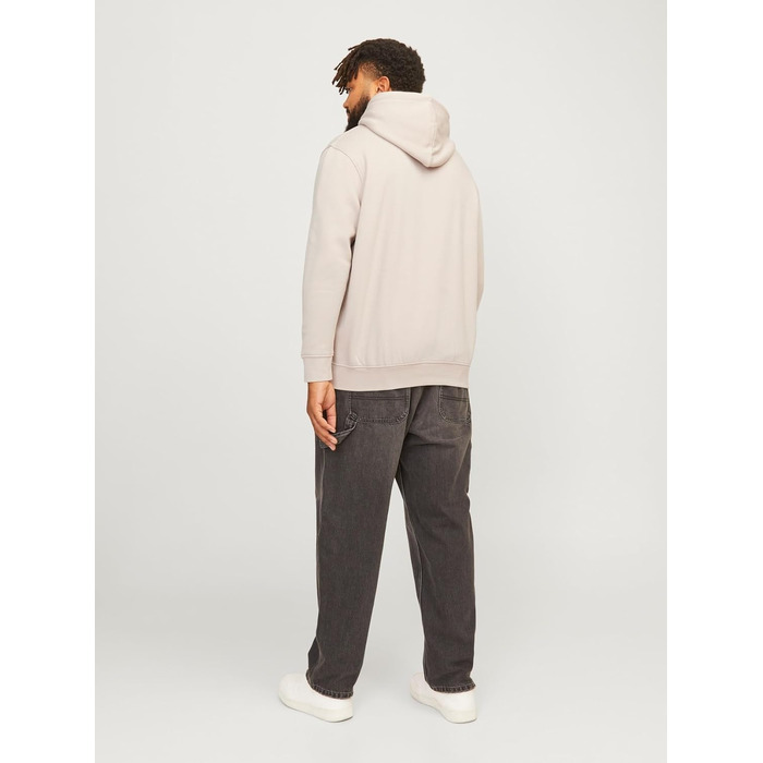 Чоловічий худі з капюшоном Jack & Jones з принтом, розмір XL, колір Moonbeam