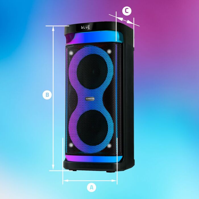 Портативна караоке-система Bluetooth Power Audio Manta ARGOS, 100 Вт, з мікрофоном