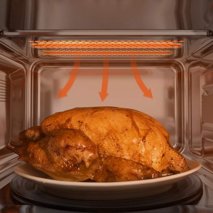 Мікрохвильова піч Cecotec Pro Clean 5110 Inox: 20 л, 700 Вт, гриль 800 Вт, LED, Digital, нержавіюча сталь