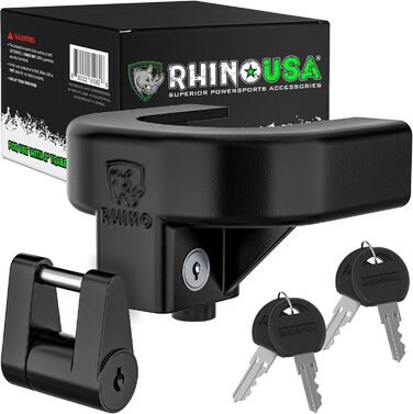 Rhino USA замок для причепа 51мм – посилений сталевий протиугінний комплект для причепів, автодомів, човнів