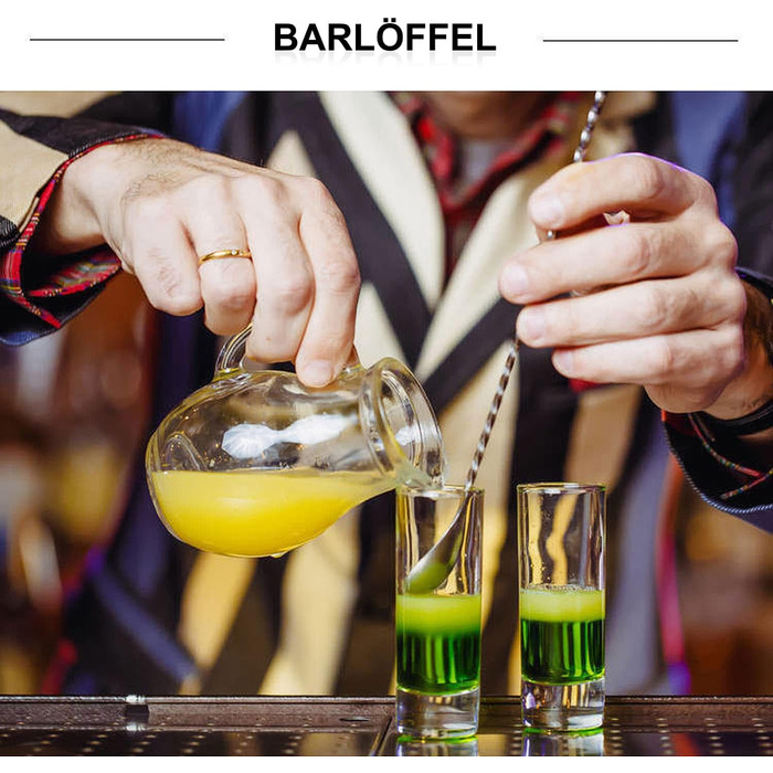 Набір з 4 коктейльних ложок Barlöffel, 30 см, нержавіюча сталь, для Мартіні, лате макіато та шейкерів