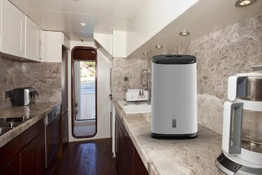 Зволожувач повітря Meaco Ultra Leise Arete® One 25L з очищувачем повітря для дому, підвалу, спальні, гаража. Вугільна фільтрація.