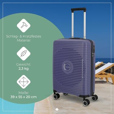 Чемодан Travelite ORBITA середній, розширюваний, 67 см, 68-78 літрів, 4 колеса, TSA-замок, турквіс