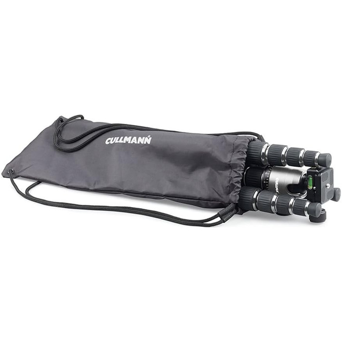 Штатив Cullmann MUNDO 522TC Carbon з кульковою головкою (136 см, 5 кг) срібний - для подорожей