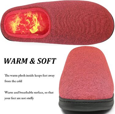 Тапочки зимові для дому жіночі/чоловічі, тепла піна пам'яті, бавовна, рожевий (36/37 EU)