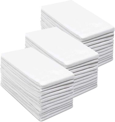 SIMPLI-MAGIC Dish Towels Mehlsack Handtücher, Kitchen Towels, Dishcloths, Cotton, White/Opulent Garden, 24