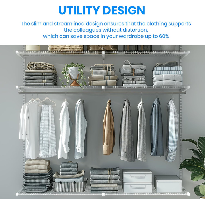 Клеiderbügel YSSOA: 50 шт. вешалок для одягу з антиковзаючою поверхнею, 360° обертання, білі, для шафи, економія місця