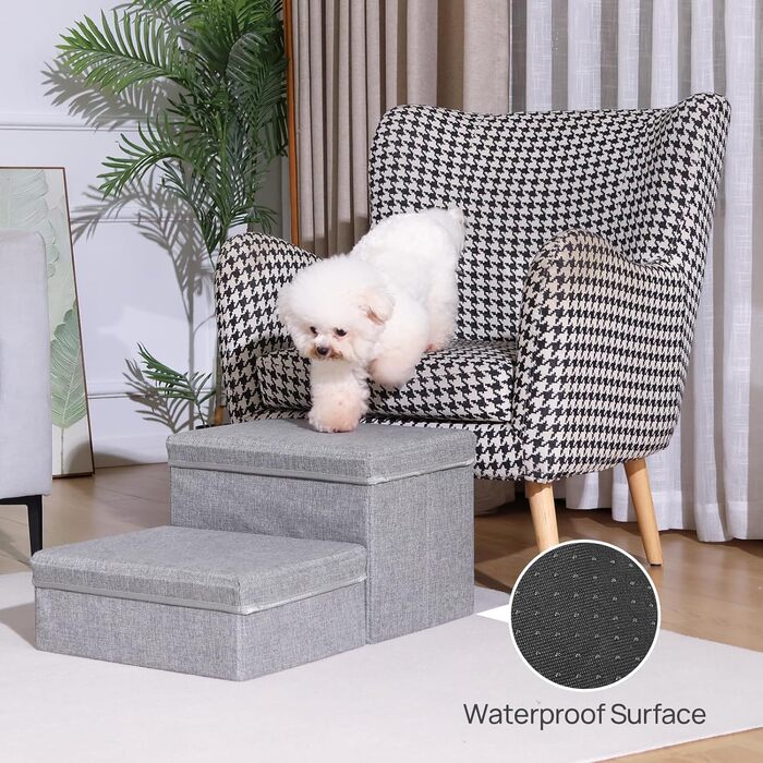 Сходинки для собак Faltbare Hundetreppe - 2 сходинки, для маленьких та середніх собак, регульовані, для ліжка, дивану