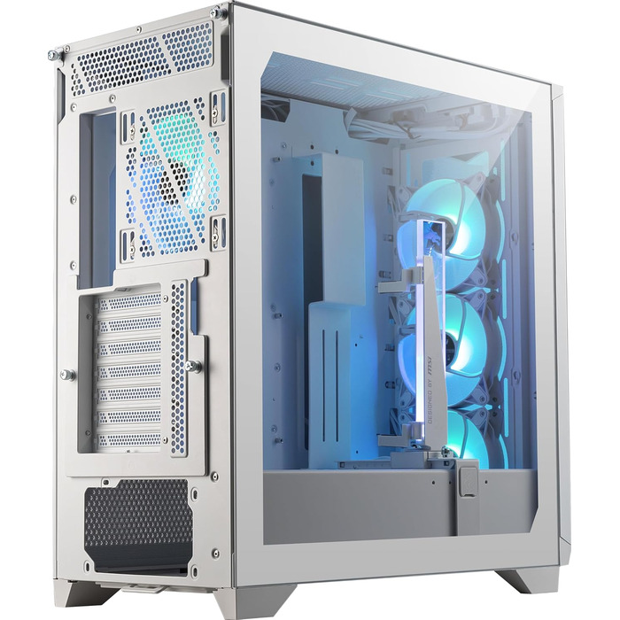 Корпус ПК MSI MPG GUNGNIR 300R Airflow White: Mid-Tower з загартованим склом, підтримка ATX/M-ATX/Mini-ITX, 4 x 120mm ARGB вентилятори, USB 3.2 Gen 2x2 Type-C