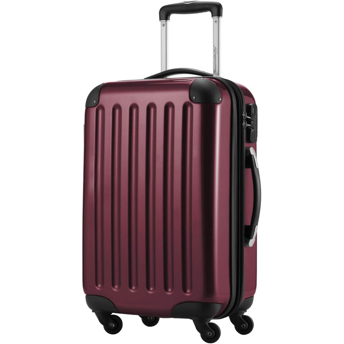 Чемодан Alex Hauptstadtkoffer - ручна поклажа, 55 x 38 x 23 см, 4 колеса, 42 літри, розширюваний, Бордовий