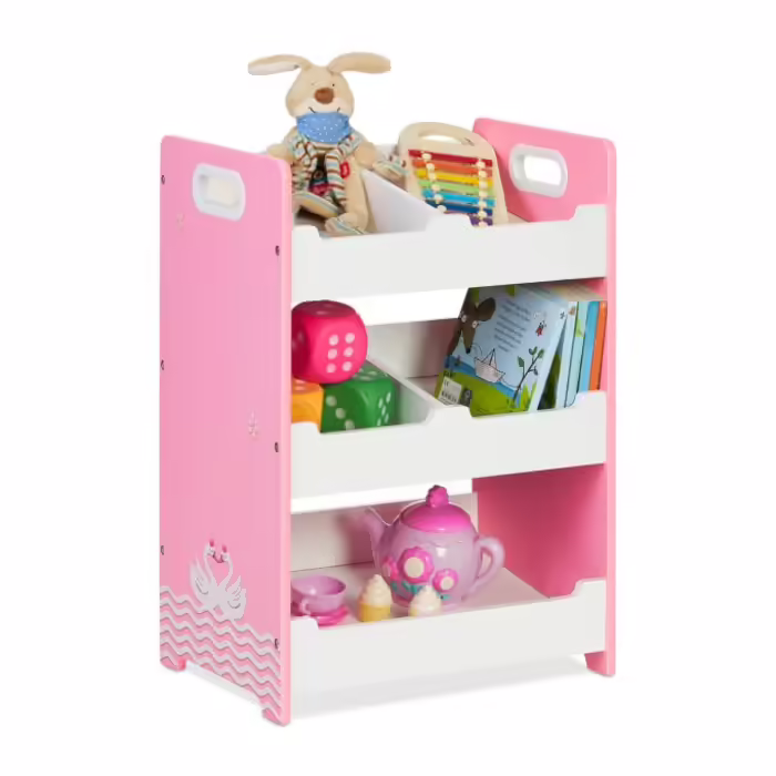 Relaxdays Children's Shelving Unit with 5 Compartments