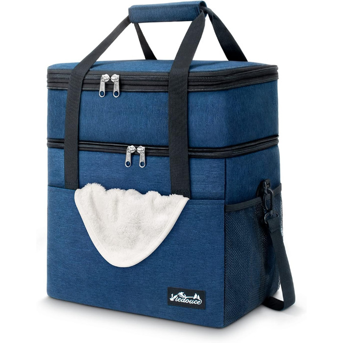 Термосумка Viedouce 21L: ізольована сумка-холодильник для пікніків та подорожей (синій)