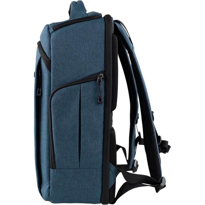 Рюкзак для фототехніки DÖRR Prag Go 16L, водонепроникний, для DSLR/SLR, з відділенням для ноутбука 16 дюймів, для дронів, знімні перегородки, тримач для штатива (блакитний)