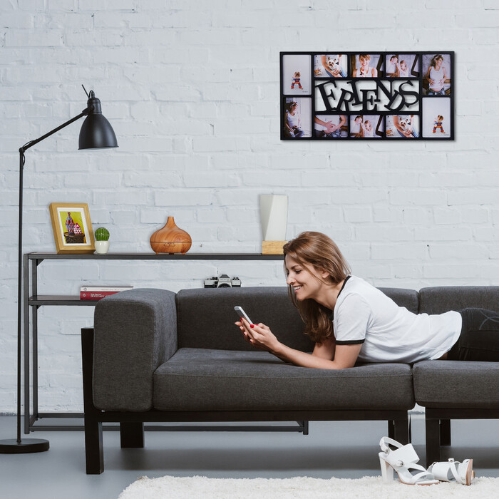 Консольний столик Relaxdays Black з 2 полицями