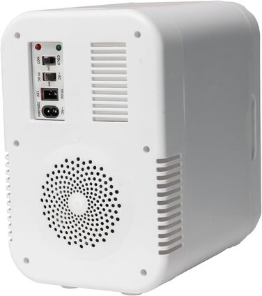 Компактний міні-холодильник DMS 6L з нагріванням, 220-240V, 12V, LCD, Touch, для дому та офісу (білий)