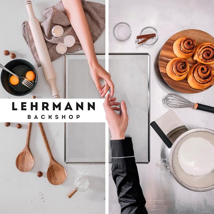 Перфорований лист LEHRMANN 60x40 см для випічки, сумісний з MIWE, WIESHEU, WACHTEL