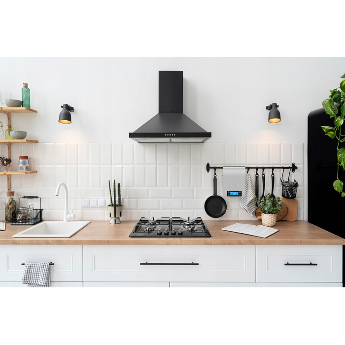 Електронні кухонні ваги 1г - 5кг з сенсорними кнопками, таймером та термометром