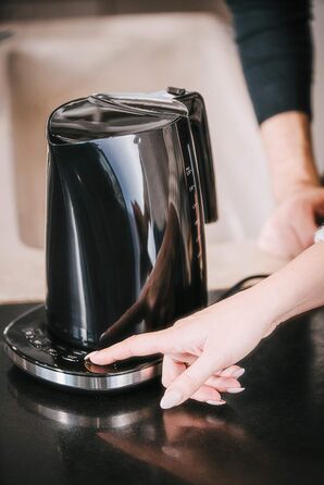 Електричний чайник MELITTA Look Aqua DeLuxe з регулюванням температури (80°C, 95°C, 100°C) для чаю, дитячого харчування та з функцією підтримання тепла, 1,7 л, 2400 Вт