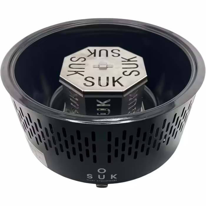 Table Grill with Active Ventilation, Charcoal Grill with Fan, Camping Grill BBQ Outdoor (Black)