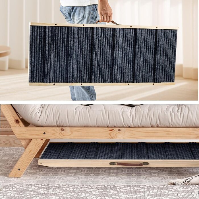 Східці для собак Hunderampe: дерев'яна, складна, регульована, до 100 кг, 30-60 см