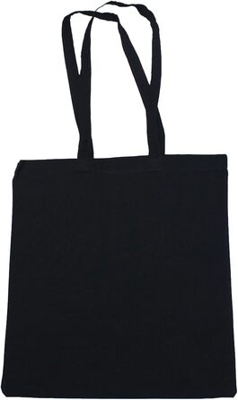 10 Cotton Bags | 38x42 cm | Unprinted | With two long handles | Paintable | Öko-Tex 100 certified | Jute bag | Fabric bags