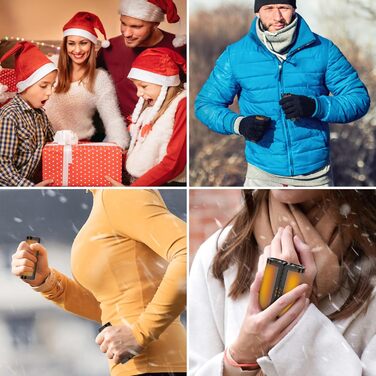 Jonwall Електричні грілки для рук, перезаряджувані, 2 шт. у наборі, USB, 3 режими нагріву, для кемпінгу, гольфу, подарунок (сірий)