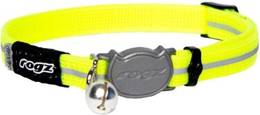 Нашийник Rogz для Tractive GPS CAT 4, жовтий. Регульований, з безпечним затвором. Розмір Small