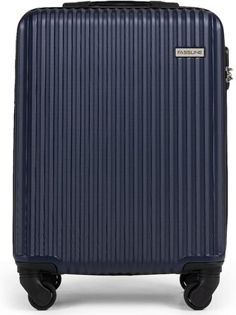 Набір валіз 3 шт: ручна, середнього та великого розміру. Чохол з ABS-пластику, 4 колеса, кодовий замок, телескопічна ручка. Набір валіз (малий + середній + великий). Колір: темно-синій, ручна валіза (M)