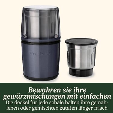 Електричні набори для солі та перцю Cuisinart | Перезаряджувані млини для спецій | Без батарейок, синій