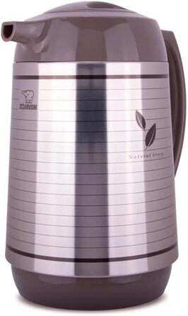 Термос Zojirushi Thermokaraffe, 1 л, білий (600 мл, сатинова поверхня) - Японська якість