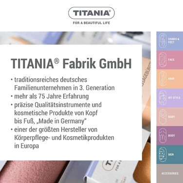 Набір для манікюру Titania в шкіряному етолі (10 предметів) • Шкіряний етоль для манікюру • Набір для догляду за нігтями • Набір для манікюру з етолем для жінок та чоловіків • Ідеальний дорожній набір для манікюру