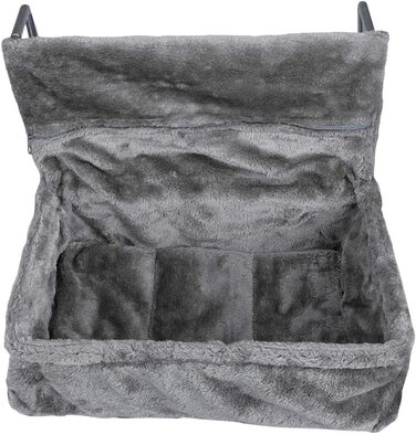 Navaris Cat Bed Heater - Heating Lounger for Cats - Cat Heating Lounger - Cat Bed with Heater - Heated Cat Basket - For Cats up to 15 kg - Heated Cat Hammock - (Gray)