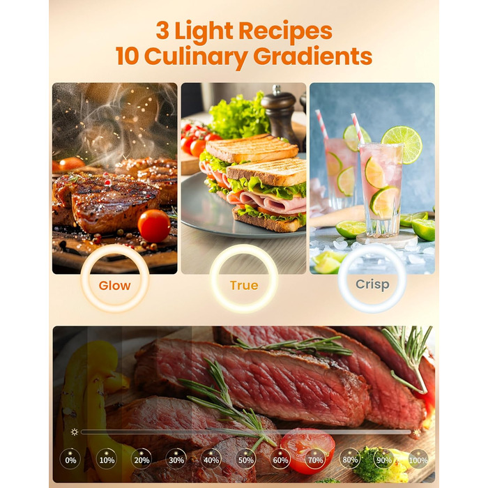 Кріплення для смартфона на штативі з кільцевим світлом для кухні та фуд-відео – штатив з кільцевим світлом для столу | Кільцеві лампи для кухні, випічки, зйомки рецептів, відеозйомки, стріму, контент-мейкінгу, 10 дюймів для столу (10 дюймів для підлоги)