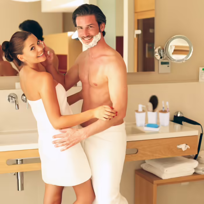 Relaxdays 4-Piece Bathroom Accessories Set