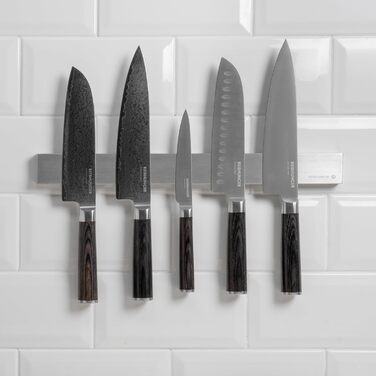 Ніж кухарський Reishunger Profi Chef Damast – довгий, універсальний, з магнітною стрічкою