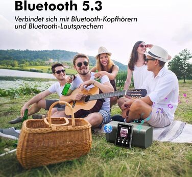 Дитячий MP3-плеєр з Bluetooth 5.3 та динаміком, 2.8