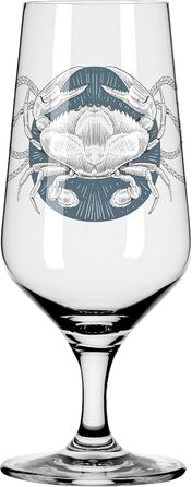 Пивний келих RITZENHOFF Brauchzeit 374 мл, 2 шт. (Краб, Маяк, Хвилі) – Німецька якість