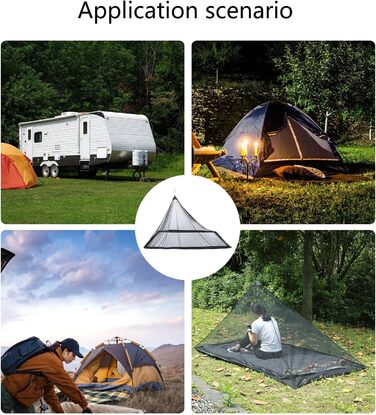 PLCPDM Camping Bed Mosquito Net Carrying Bag Triangular Mosquito Net Outdoor Bug Net Camping
