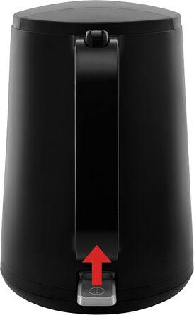 Електричний чайник Tefal Includeo KI5338, 1.7 л, 2400 Вт, з фільтром та протиковзкою ручкою, чорний