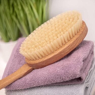 SIDCO XXL Back Brush, Sauna Brush, Soft Bristles, Massage Brush for Seniors
