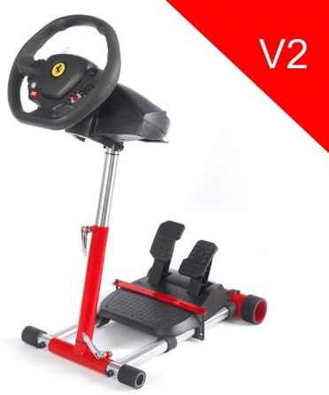 Стенд для керма та педалей Wheel Stand Pro, сумісний з Thrustmaster Spider, T80, T100, T150, F458, F430, чорний (червоний)