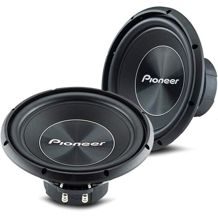 Сабвуфер Pioneer TS-A300D4 30 см, 1500 Вт, подвійна котушка, IMPP мембрана, для корпусного встановлення, 2x4 Ом, чорний