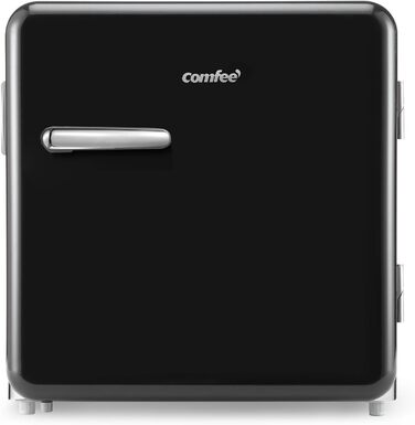 Mini-холодильник Comfee RCD50DK1RT(E) / Ретро холодильник 47л / Чорний / Енергоефективний / Регулювання температури