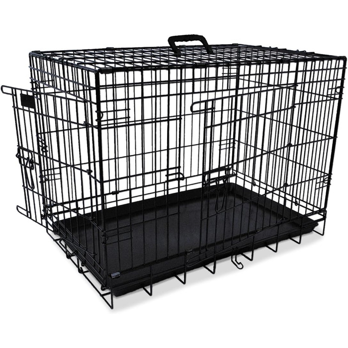 Переносний вольєр для собак Nobby 62315, чорний, розкладний, 93 x 62 x 69 см